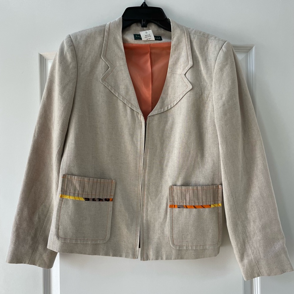 Harvé Benard Linen Blazer, Women’s Size 8